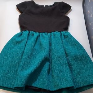 Vintage ZOE LTD Dress size 5 teal black formal